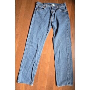 VTG Y2K Levi's 501 Straight Leg Jeans Men's 34x32 (Tag 34x34) Light Wash 2002